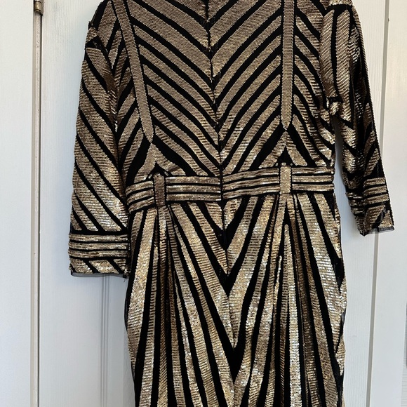 ASOS TFNC London Sequin Dress Sheath Bodycon NWT - Picture 3 of 4